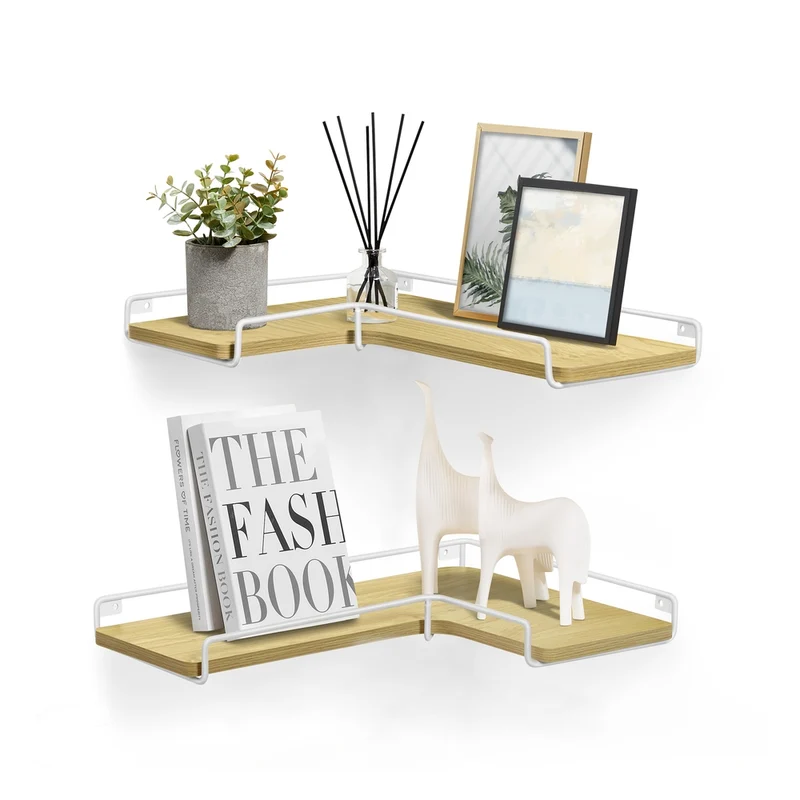 L förmiges Wandregal Set im Industrie Design