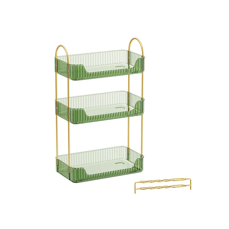 Make-up Organizer rechteckig Geschenkidee champagnergold