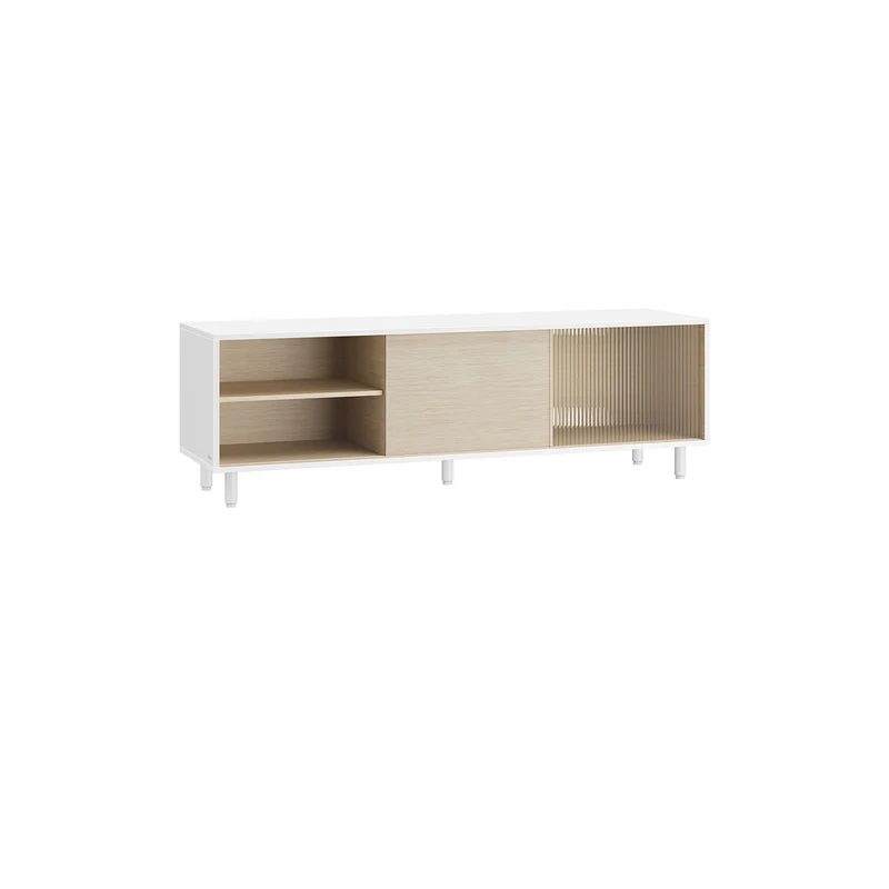 TV-Schrank superschnelle Montage modern aschbraun-tintenschwarz