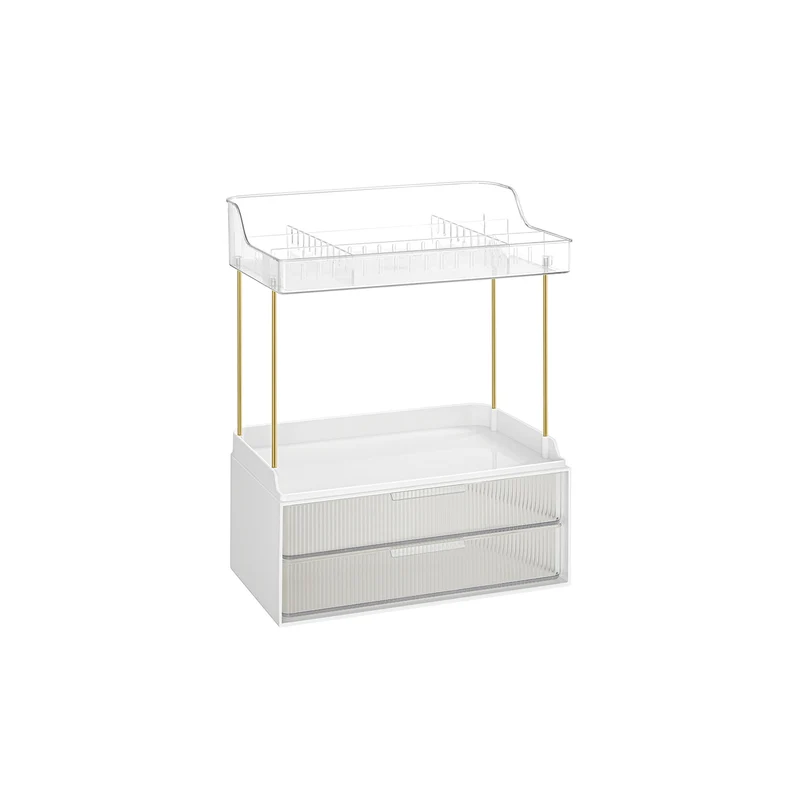 Make-up Organizer 4 Ebenen 20 x 32 x 39,1 cm, wolkenweiß