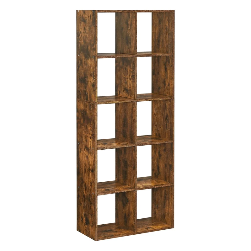 Bücherregal mit 10 Fächern