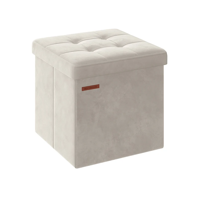 Sitzbank mit Stauraum aus Samt mit Deckel