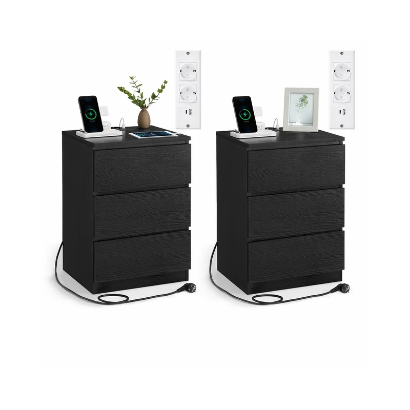 Beistelltisch 3 Schubladen modern