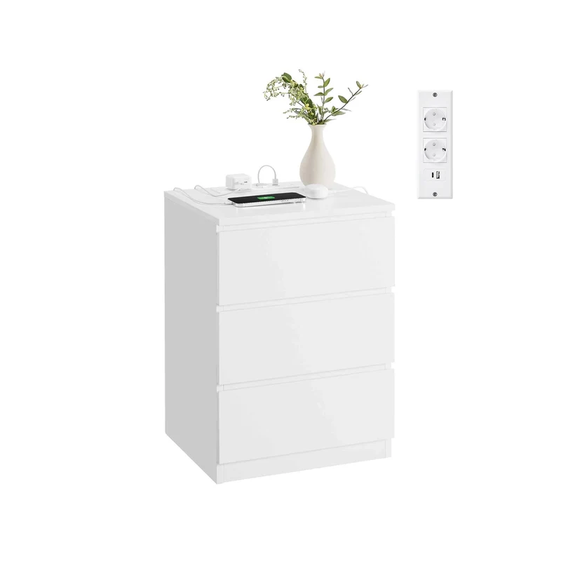 Beistelltisch 3 Schubladen modern