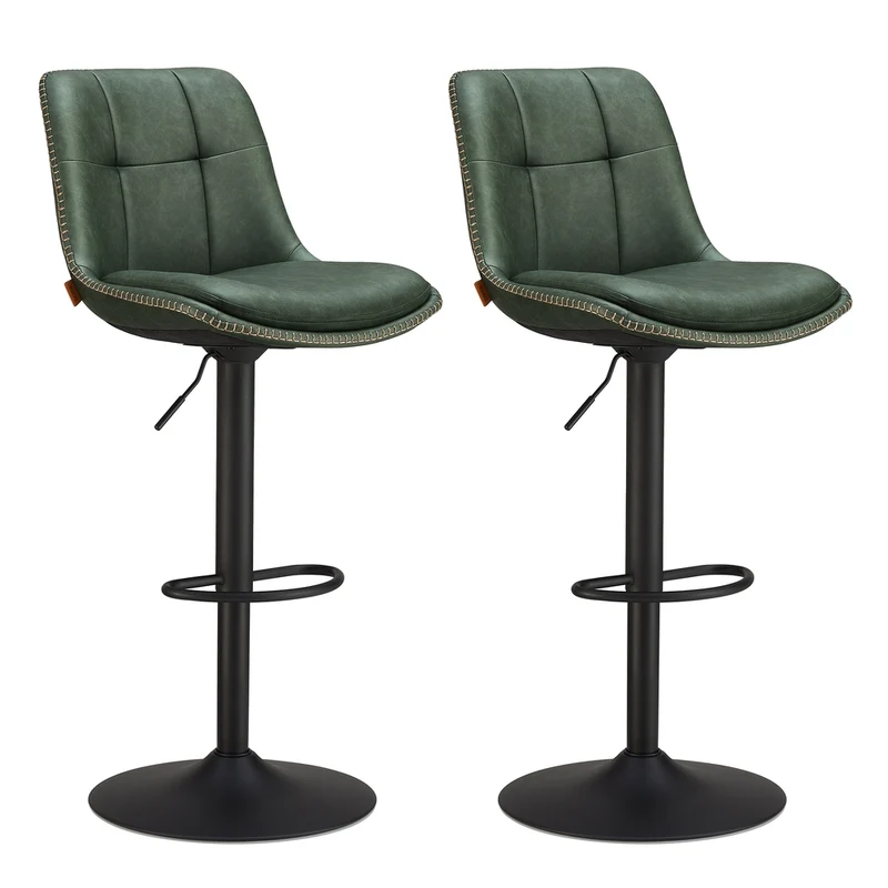 Barhocker 2er Set mit Rückenlehne