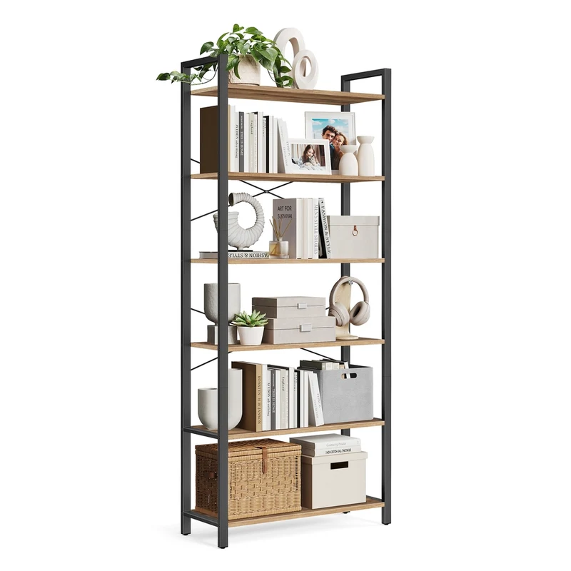 Bücherregal mit 6 Ebenen