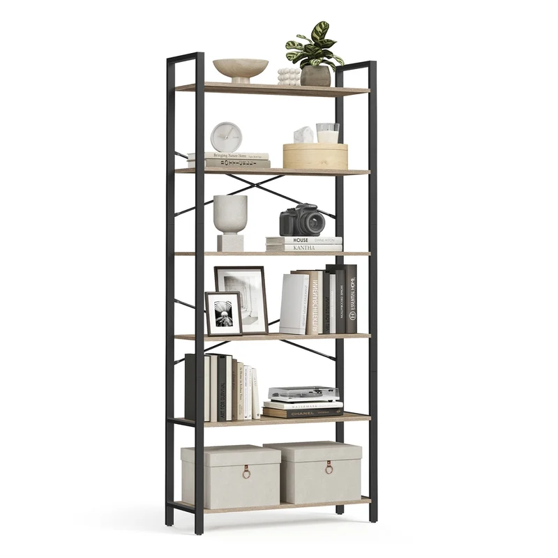 Bücherregal mit 6 Ebenen