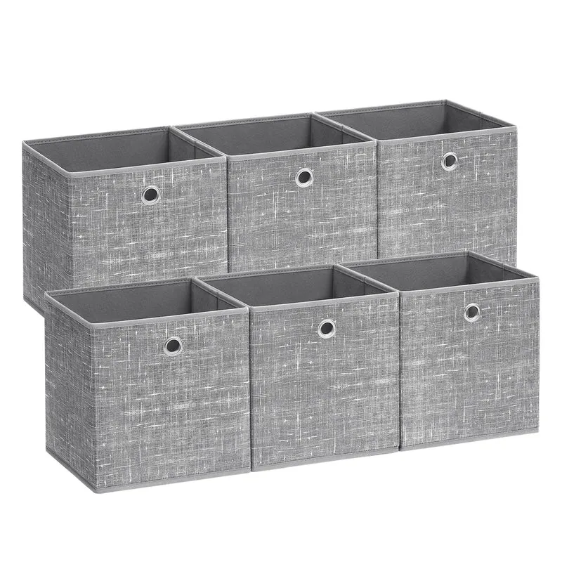 Aufbewahrungsbox 6er Set aus Vliesstoff mit Griff