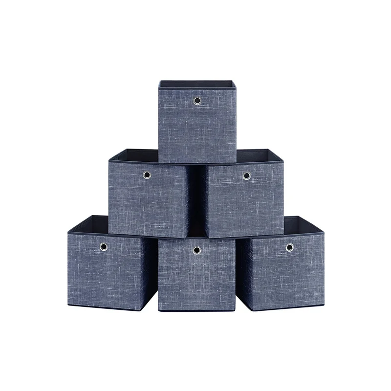 Aufbewahrungsbox 6er Set aus Vliesstoff mit Griff