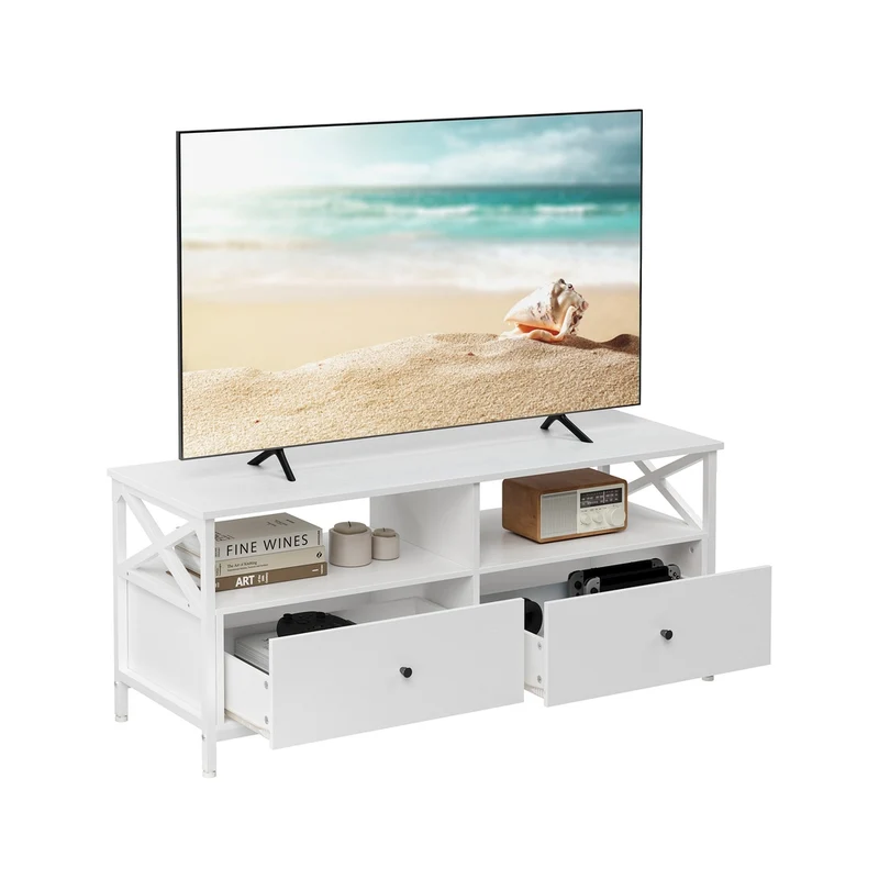 TV-Schrank mit 2 Schubladen und 2 offenen Fächern
