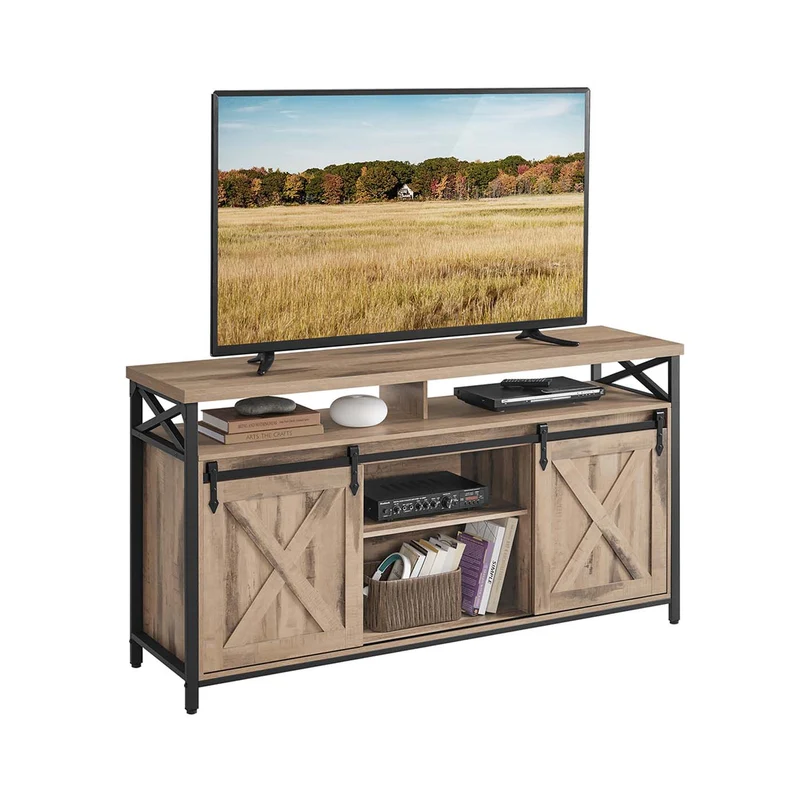 TV-Schrank Landhausstil vintagebraun-schwarz