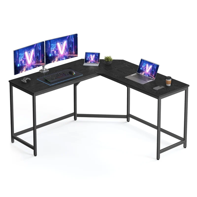 L-förmiger Computertisch