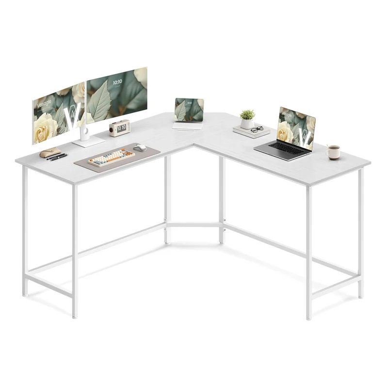 L-förmiger Computertisch