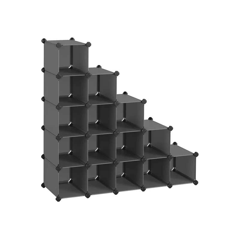 Kleiderschrank aus Kunststoff mit Steckregal