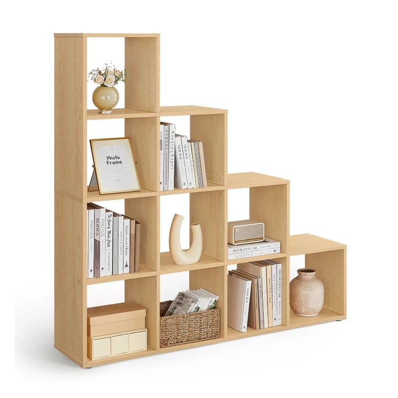 Bücherregal mit 10 Fächern