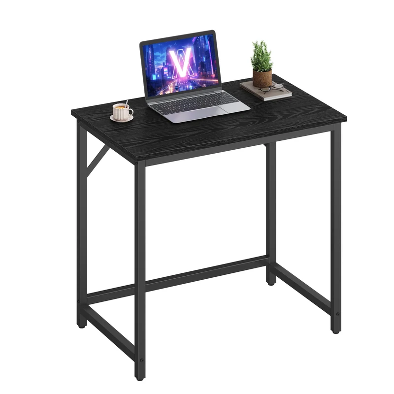 Schreibtisch mit Metallgestell