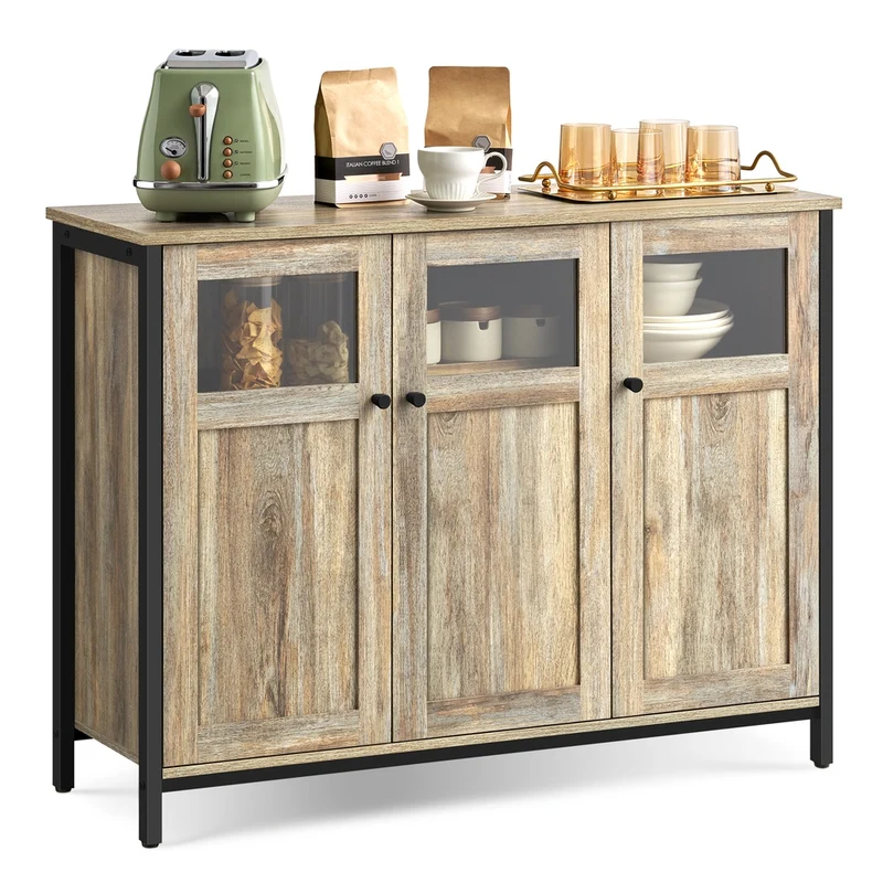Sideboard vintagebraun-schwarz