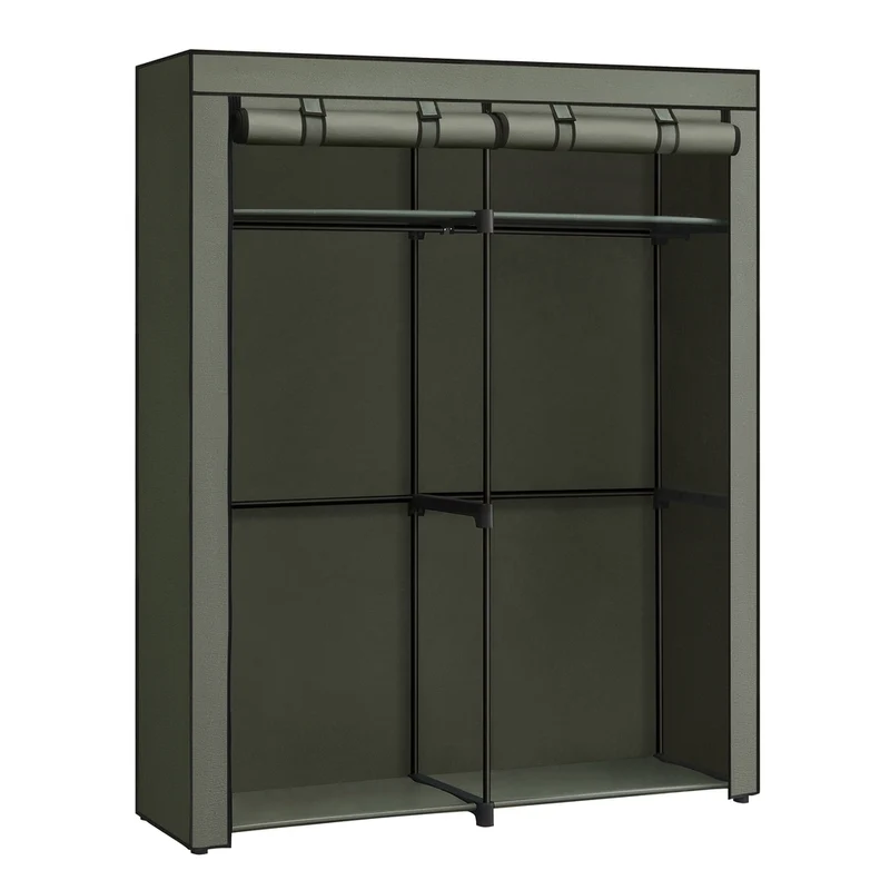 Kleiderschrank mit 2 Kleiderstangen faltbar