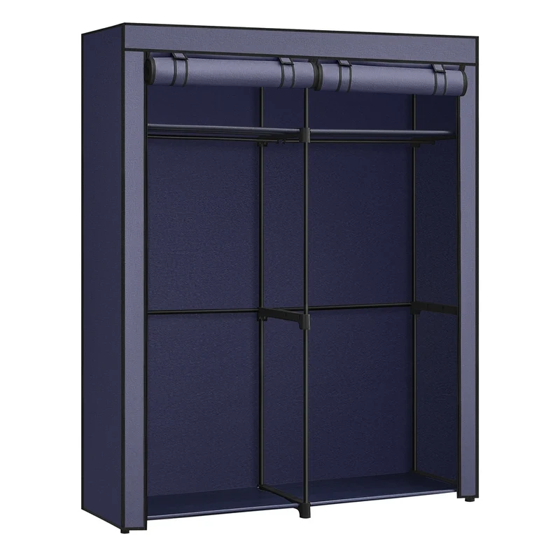 Kleiderschrank mit 2 Kleiderstangen faltbar