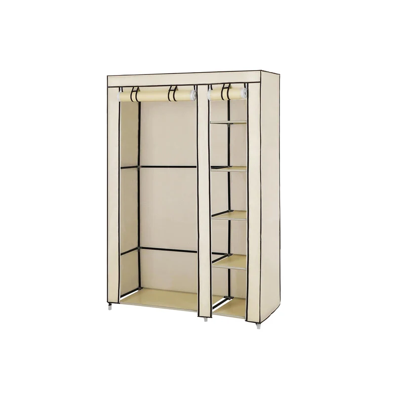 Faltbarer Stoffschrank mit Kleiderstange