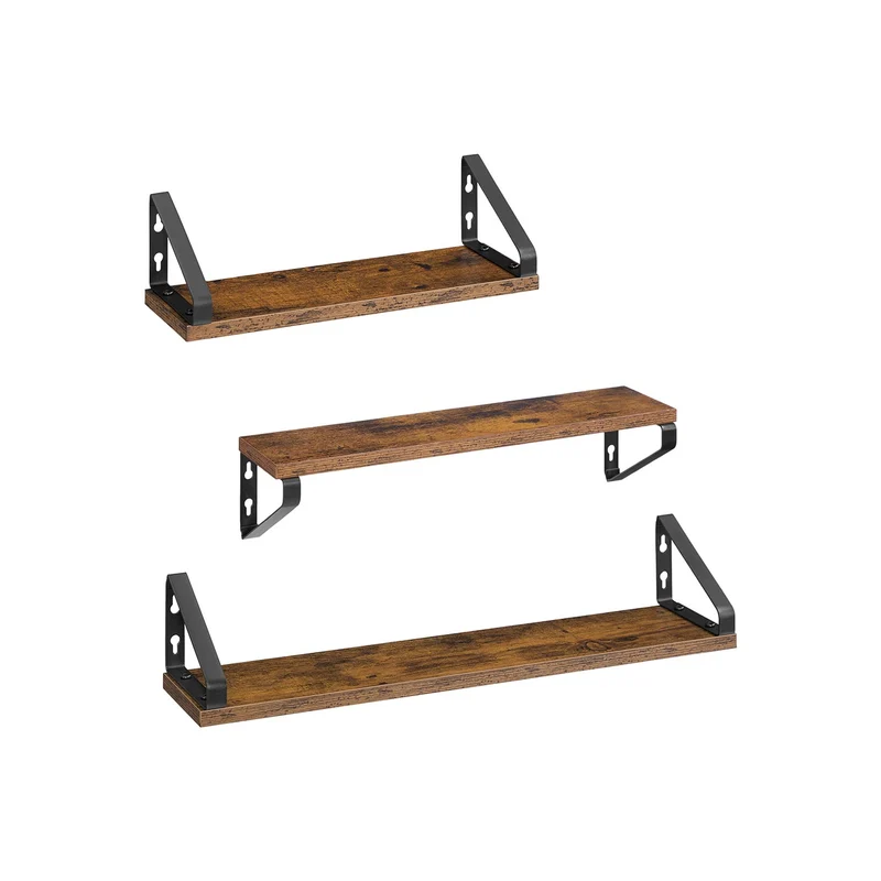 Industrie-Look Wandregale 3er Set