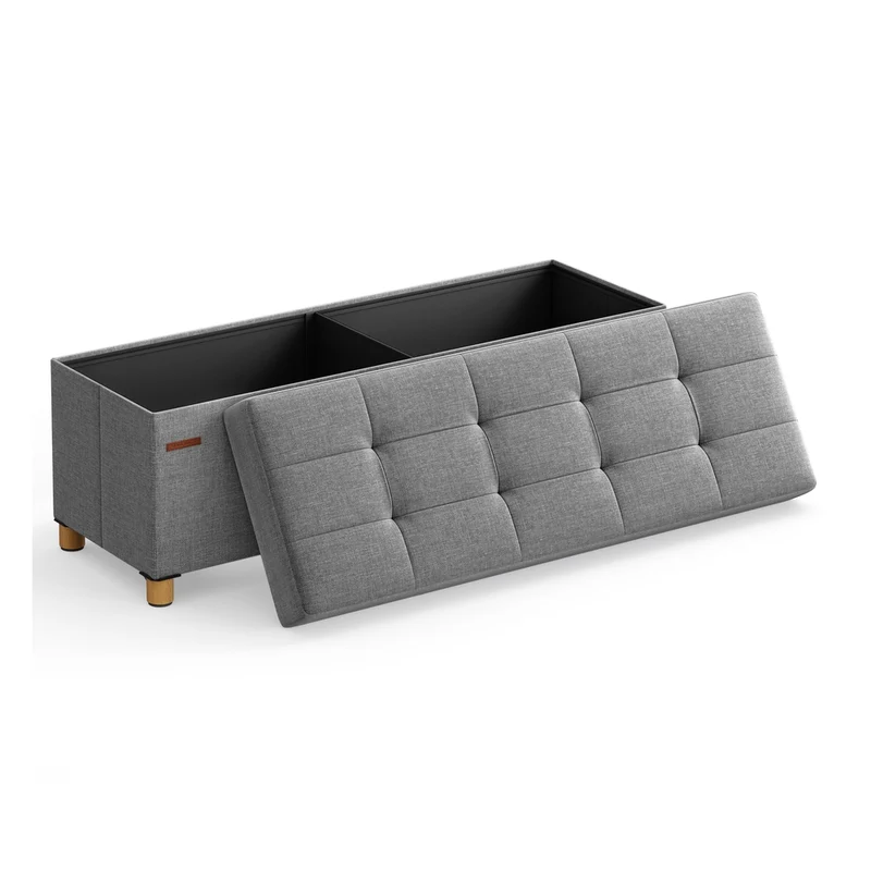 Fußhocker mit Stauraum und Deckel