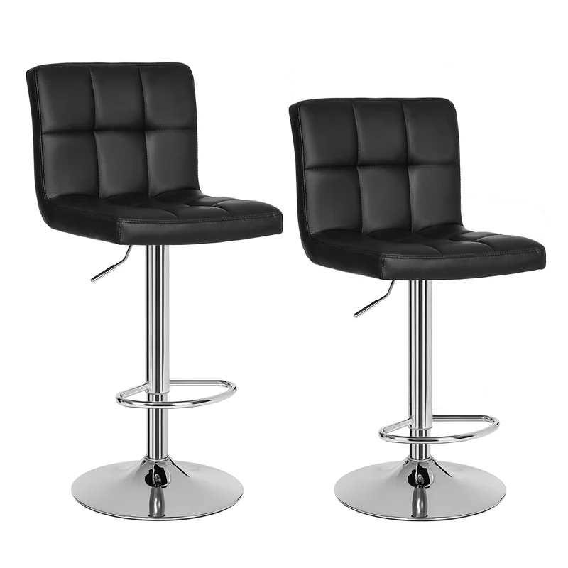 2er-Set höhenverstellbare Barhocker