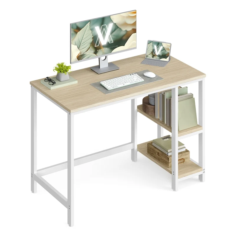 Bürotisch mit 2 Regalebenen