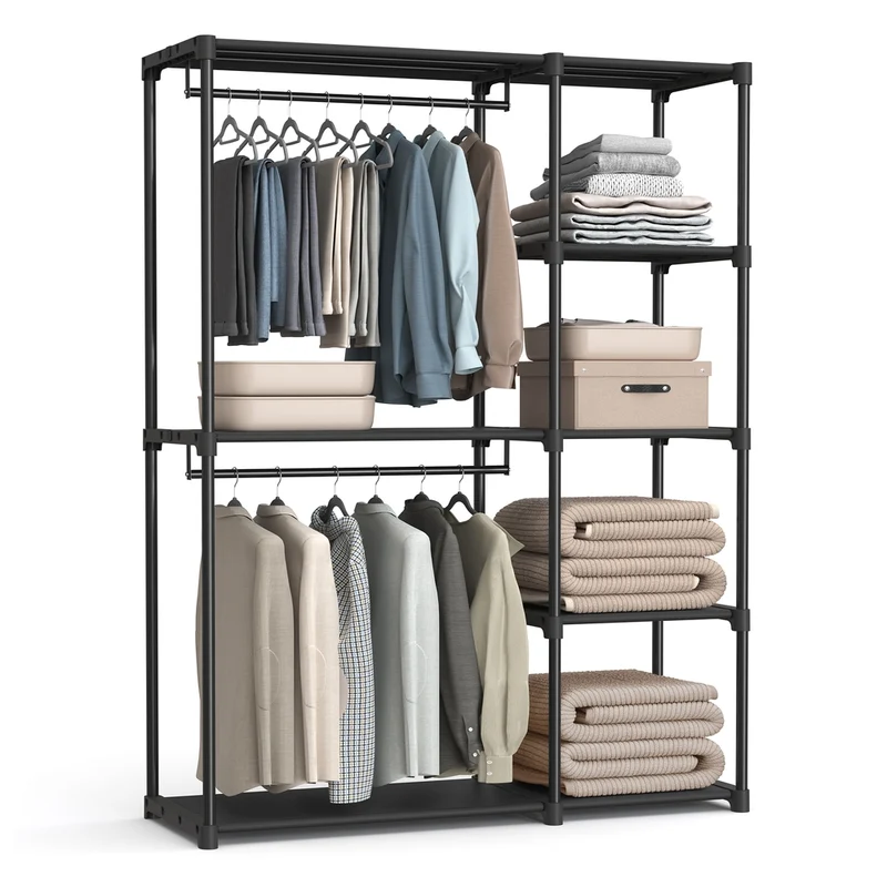 Offener Kleiderschrank