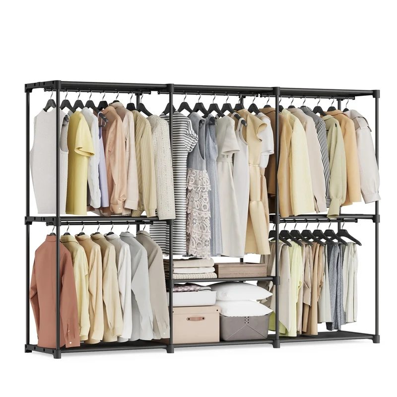Offener Kleiderschrank