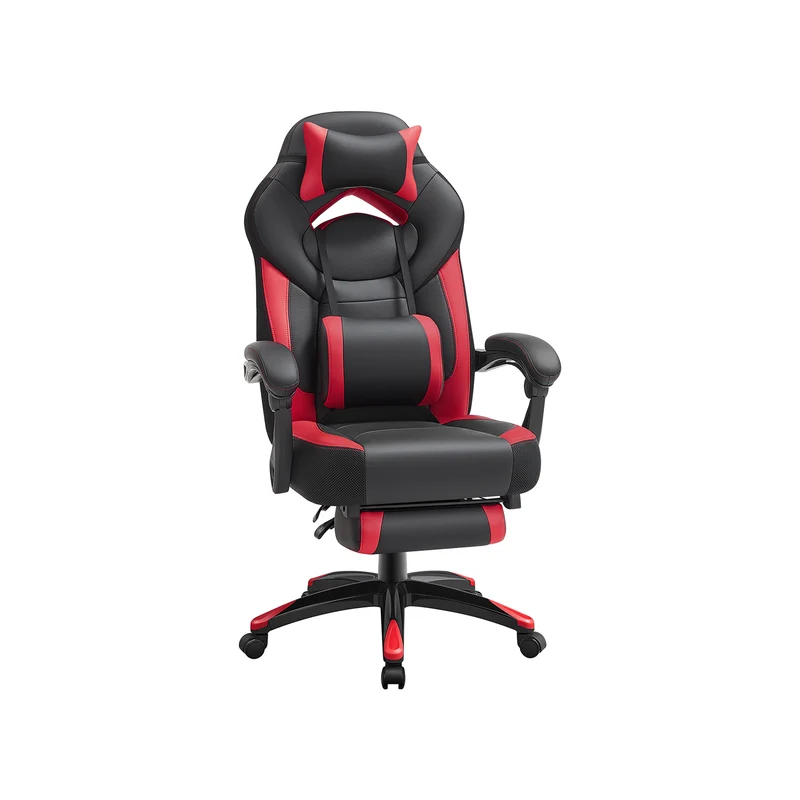 Ergonomischer Bürostuhl mit Fußstütze