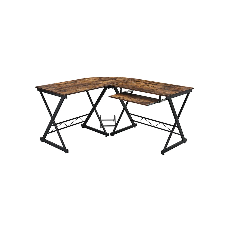 großer Schreibtisch in L-Form