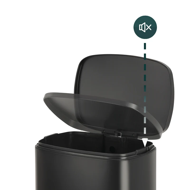 TQ50 Mülleimer 50 Liter Schwarz