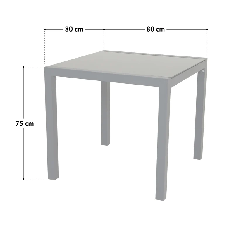 Set Gartentisch + 4 Gartenstühle