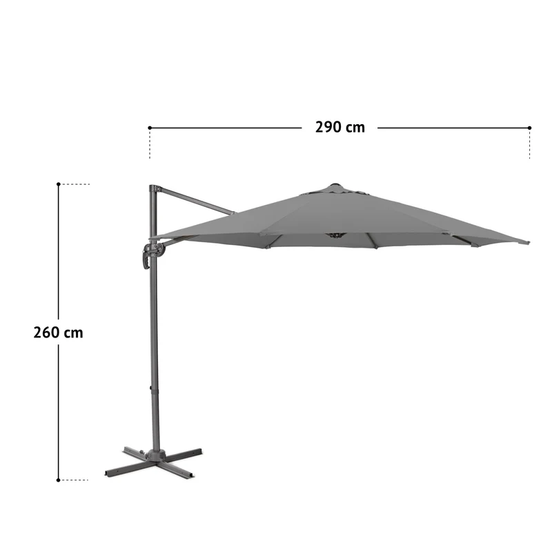 Set Ampelschirm 3m + Haube + Gewichte