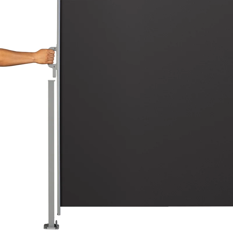B-Ware Seitenmarkise 500x160cm Dunkelgrau