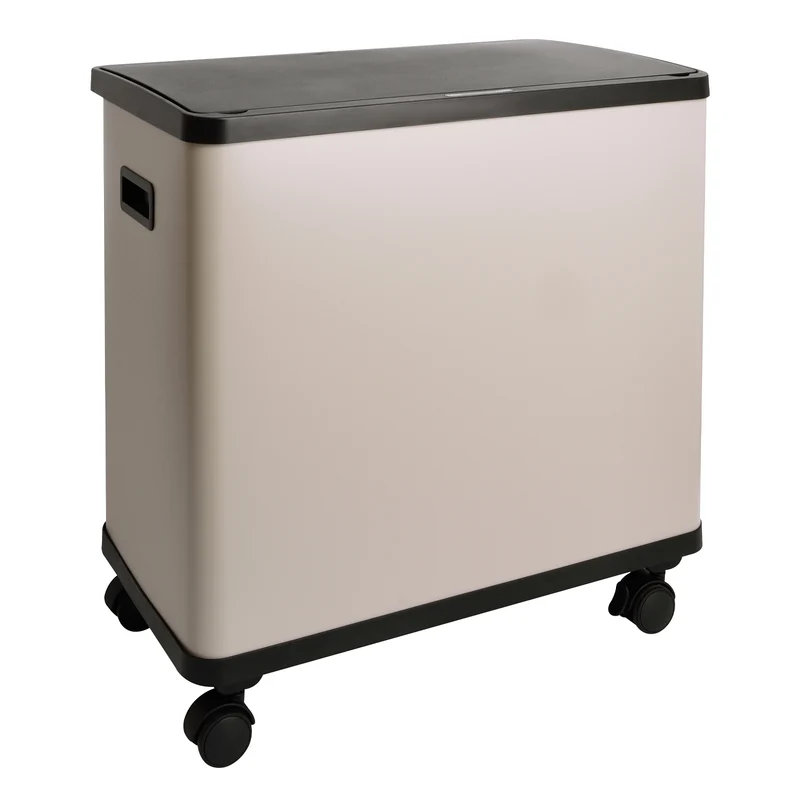 B-Ware SR3X18 Mülleimer 54L Taupe
