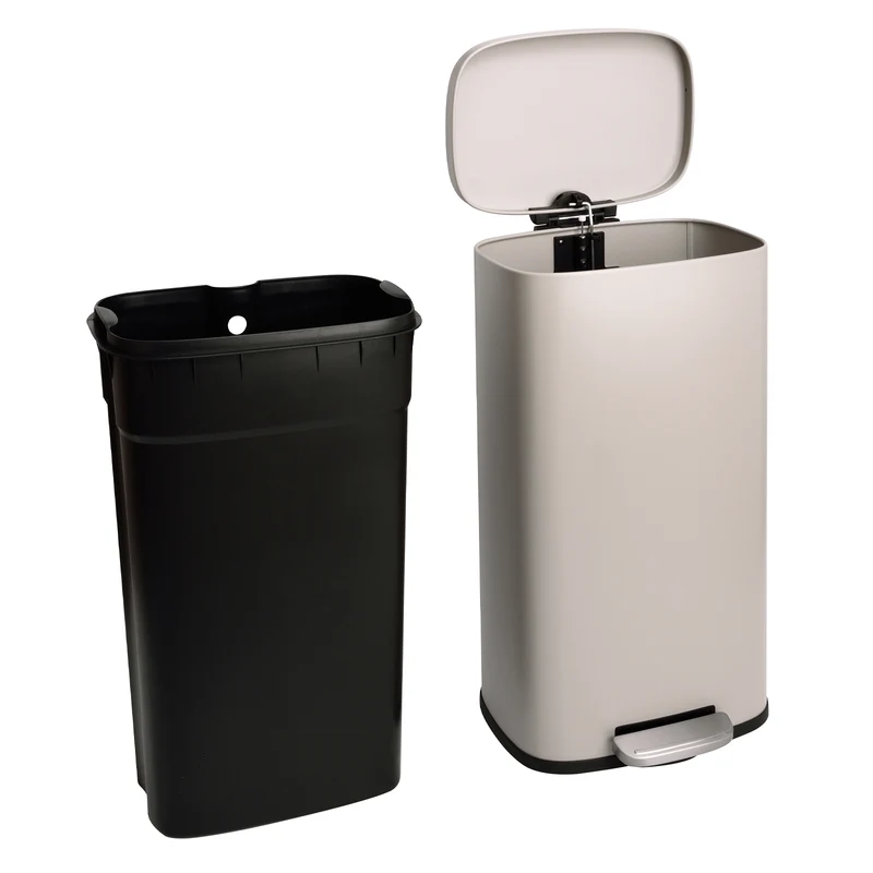 B-Ware TQ30 Mülleimer 30 Liter Taupe