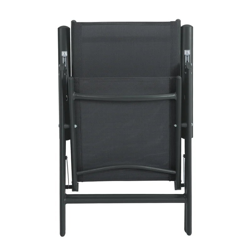 B-Ware 2er Set Gartenstühle Anthrazit