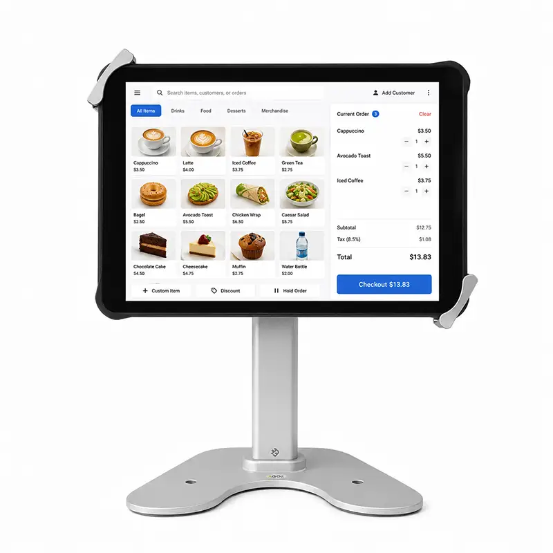 Unitech RT112 Hochformat POS-Tablet-Ständer für Verkaufstheken | Agoz