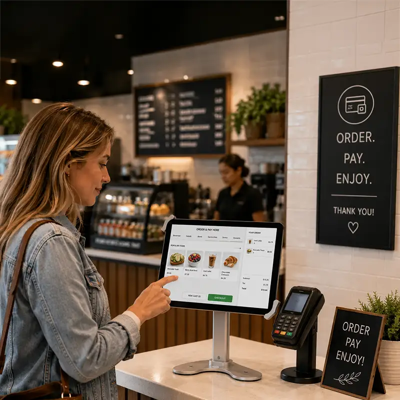 Unitech RT112 Hochformat POS-Tablet-Ständer für Verkaufstheken | Agoz