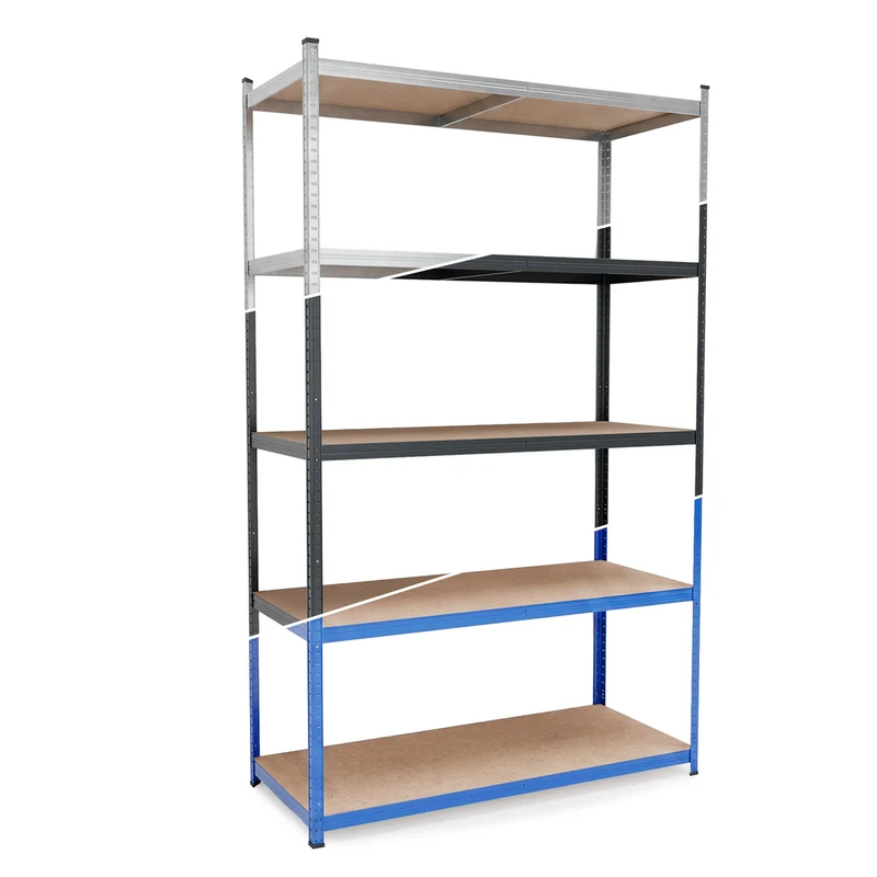 Belko® Schwerlastregal C226, 200x120x60 cm, 5 Böden, 180kg Tragkraft pro Boden, (Farbe wählbar) - Lagerregal, Steckregal