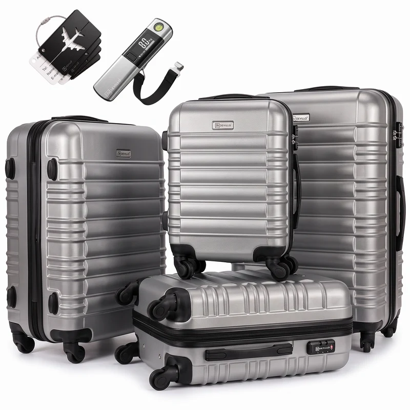 Devillo® Kofferset 4tlg. S-M-L-XL - Reisekofferset
