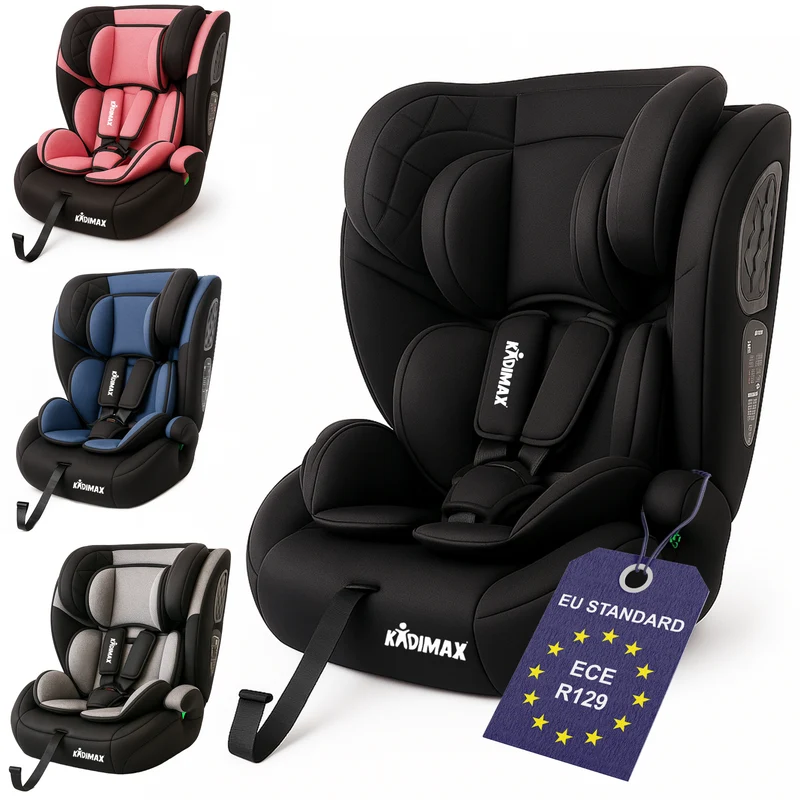 Kidimax® Kindersitz EasyFit 9–36 kg – Mitwachsender Autositz nach ECE R129/03, ohne Isofix