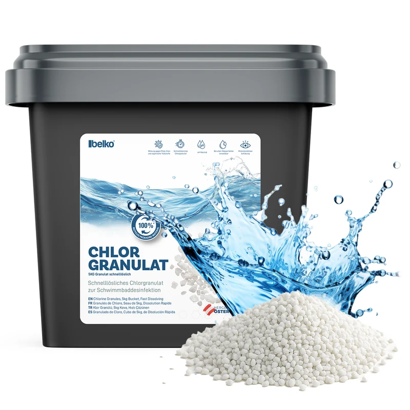 Belko® Chlorgranulat – Schnelllösliches Poolchlor für Pool & Whirlpool