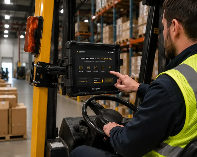 Industrielle Tablet-Halterung für Gabelstapler – VESA-kompatibel für Honeywell Tablets
