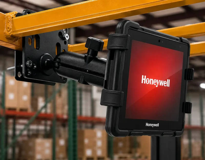 Industrielle Tablet-Halterung für Gabelstapler – VESA-kompatibel für Honeywell Tablets
