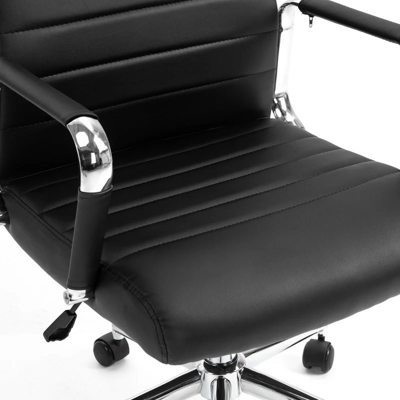 B-Ware OFFICE Comfort Schreibtischstuhl Kunstleder Schwarz