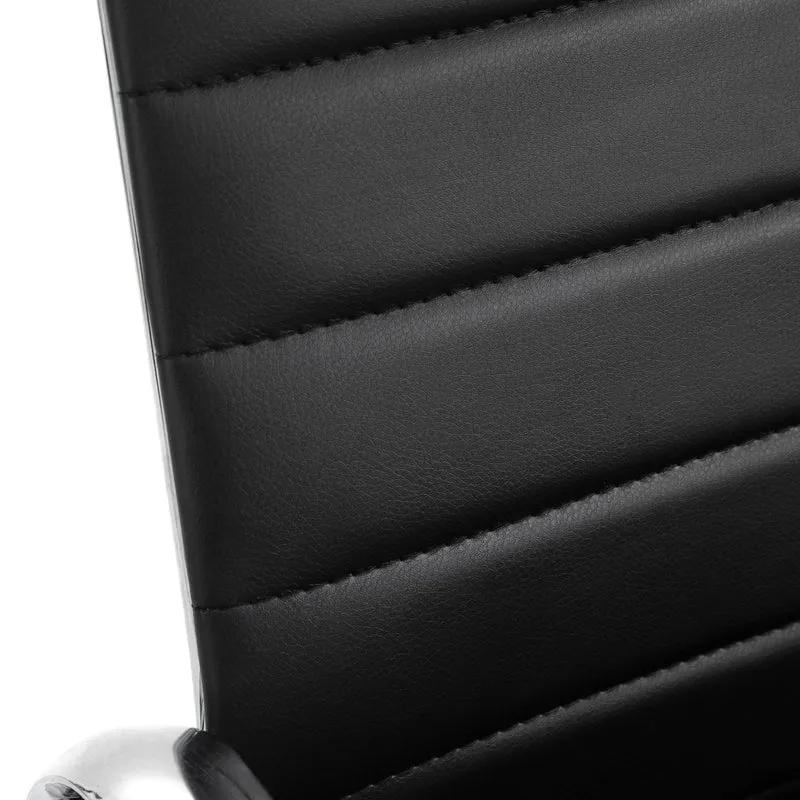 B-Ware OFFICE Comfort Schreibtischstuhl Kunstleder Schwarz