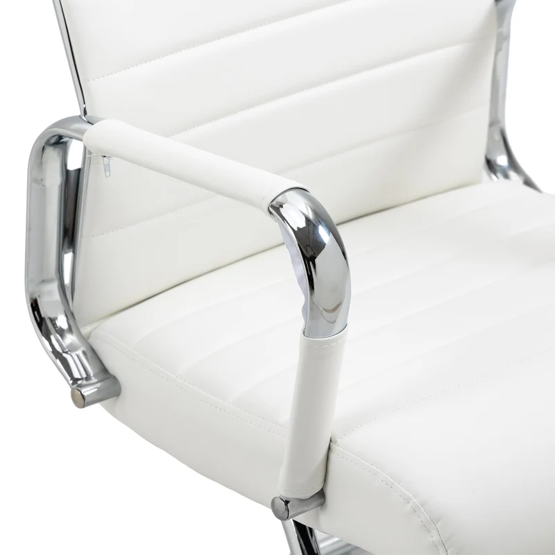 B-Ware 2er Set OFFICE COMFORT Besucherstuhl Kunstleder Weiß